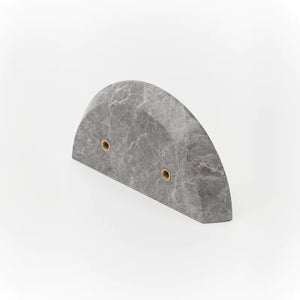 Lo&Co Arc Marble Handle Pair | Tundra Grey