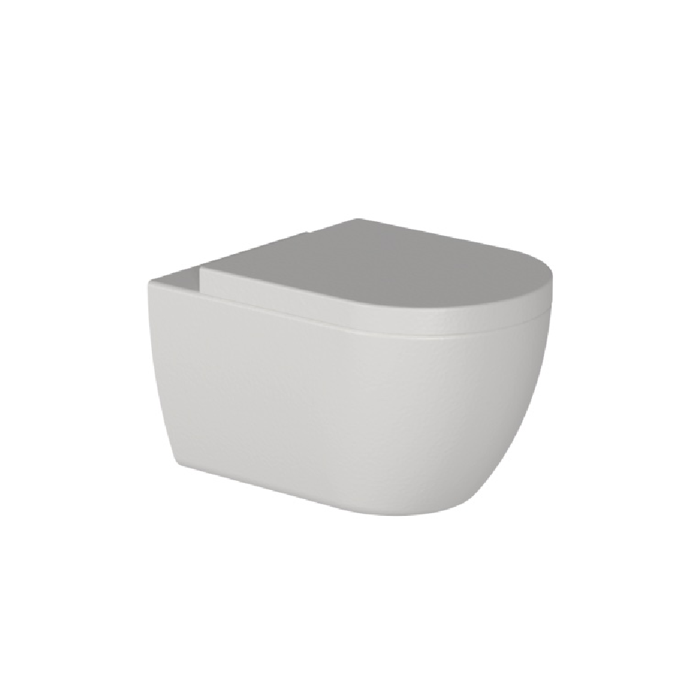 Zen II | Rimless Wall Hung Toilet With Thick Seat Matt White