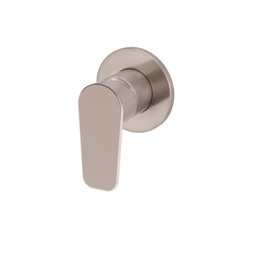 Meir Round Paddle Wall Mixer | Champagne