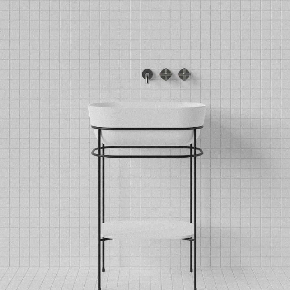 Mains Water Co | Eve Pedestal Basin with Frame Stand