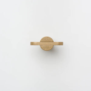 Lo&Co Intersect Knob | Tumbled Brass