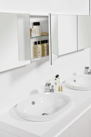 Bath Co Mirror Cabinet Michel César Cube 1000 Mirror Cabinet | 1 Door & 1 Shelf