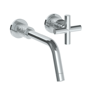 The Watermark Collection Basin Taps Polished Chrome The Watermark Collection Sense Wall Mounted 2 Hole Basin Set | Cross Handle