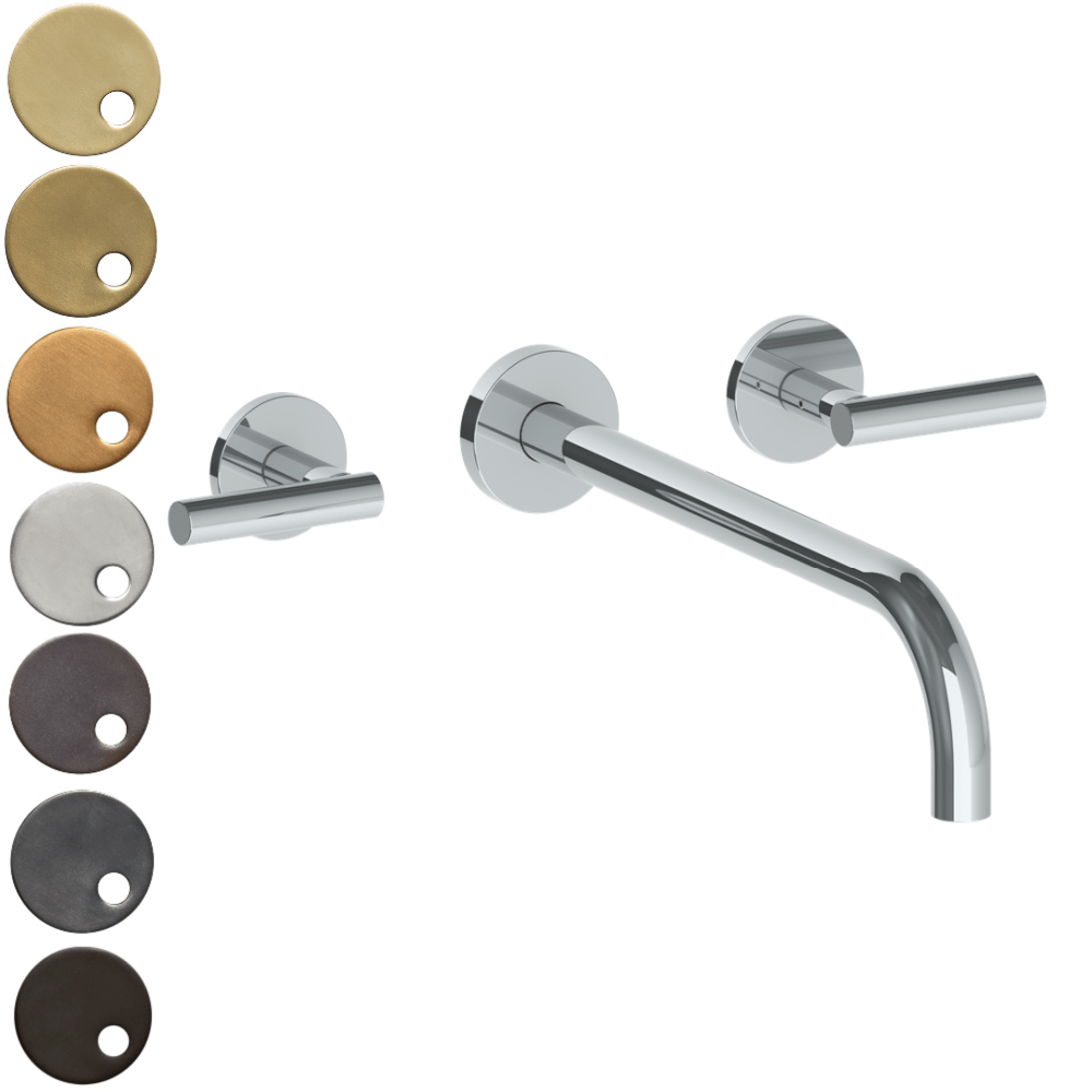The Watermark Collection Basin Taps Polished Chrome The Watermark Collection Loft Wall Mounted 3 Hole Basin Set with 296mm Spout
