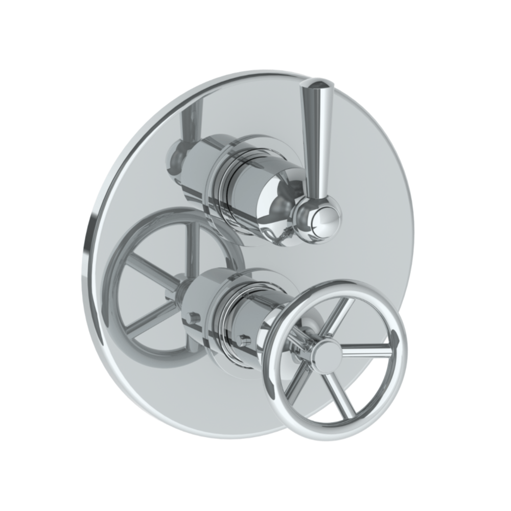 The Watermark Collection Wall Mixers The Watermark Collection Brooklyn Thermostatic Shower Mixer with Diverter