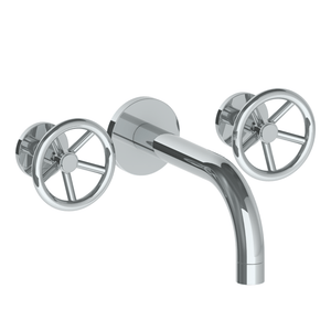 The Watermark Collection Bath Taps Polished Chrome The Watermark Collection Brooklyn Wall Mounted 3 Hole Bath Set