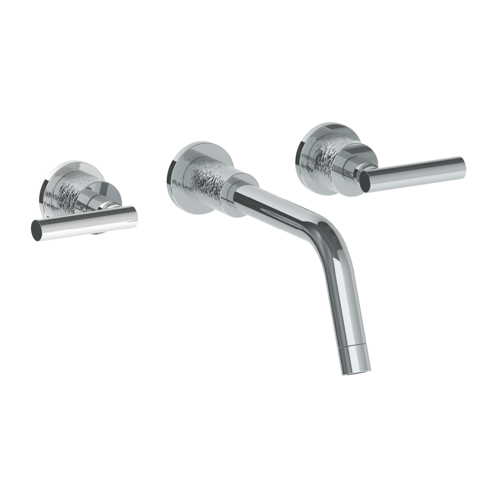 The Watermark Collection Basin Taps Polished Chrome The Watermark Collection Sense Wall Mounted 3 Hole Basin Set | Lever Handle