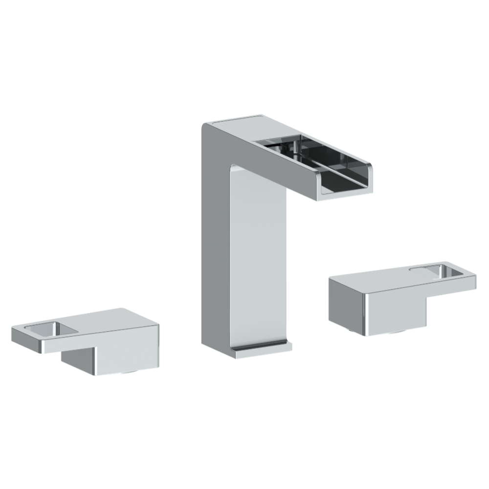 The Watermark Collection Basin Taps Polished Chrome The Watermark Collection Edge 3 Hole Basin Set with Waterfall Spout