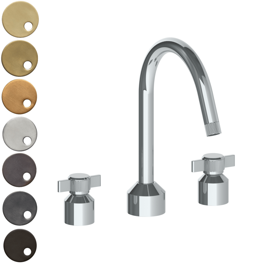 The Watermark Collection Bath Taps Polished Chrome The Watermark Collection Urbane 3 Hole Bath Set with Swan Spout | Cooper Handle