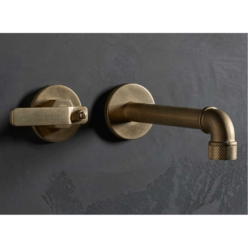 The Watermark Collection Basin Taps Polished Chrome The Watermark Collection Elan Vital Wall Mounted 2 Hole Basin Set with 190mm Spout
