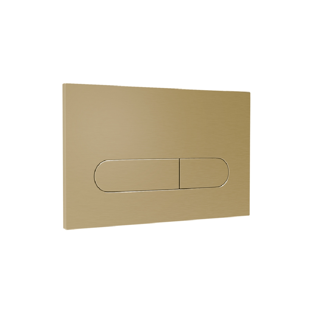 Plumbline Flush Plate Speedo Como Flush Panel | Brushed Brass