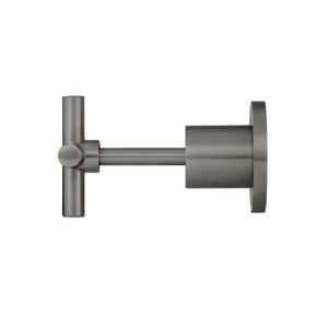 Meir Wall Mixers Meir Round Cross Handle Jumper Valve Wall Taps | Shadow