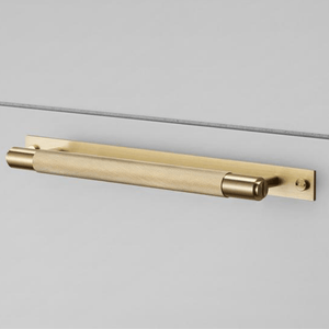 Buster + Punch Handles Buster + Punch Pull Bar Handle with Backplate | Brass