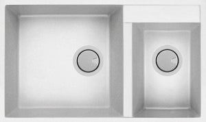 Acero Kitchen Sinks - Granite Mercer Duro Granite Florence Double Sink | 460 + 260mm