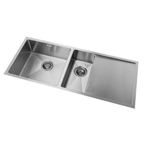 Mercer Kitchen Sinks Mercer DV Sheffield Double Sink with Drainer | 450 + 200mm