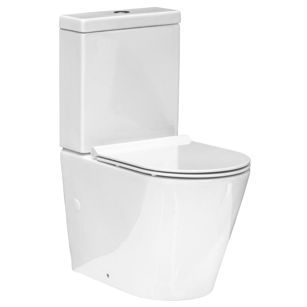 Plumbline Toilet Evo 61 Back To Wall Toilet Suite with Slim Seat