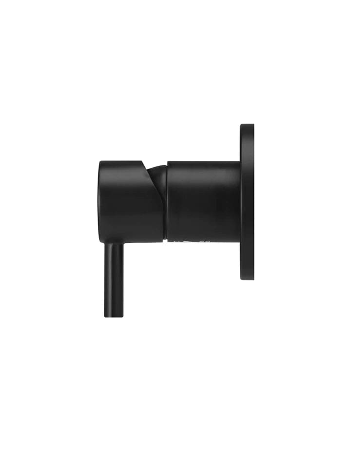 Meir Wall Mixers Meir Round Wall Mixer with Short Pin Lever | Matte Black