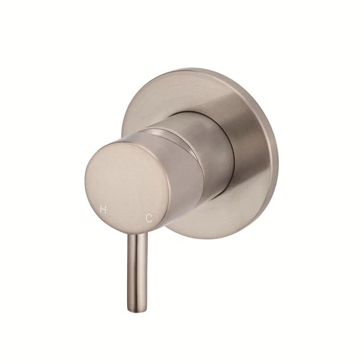 Meir Wall Mixers Meir Round Wall Mixer with Short Pin Lever | Champagne