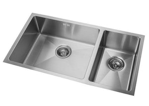 Mercer Kitchen Sinks Mercer DV Burlington Double Sink | 500 + 250mm