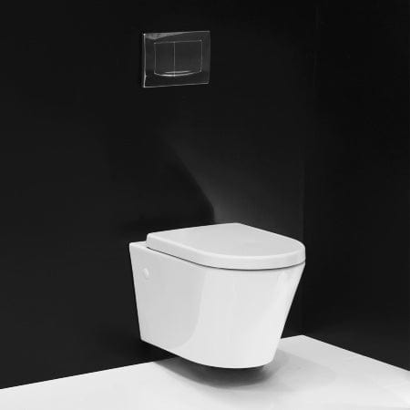 Plumbline Toilet Evo 54 Wall Hung Toilet with Thick Seat