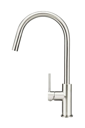 Meir Kitchen Tap Meir Round Piccola Pull Out Kitchen Mixer | Brushed Nickel