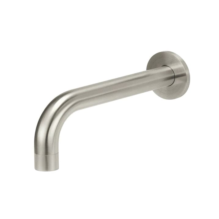 Meir Spouts Meir Round Curved Spout 200mm | Brushed Nickel