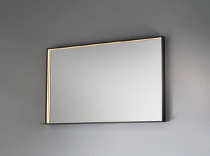 Progetto Mirrors Frame 1000 LED Mirror with Shelf | Black