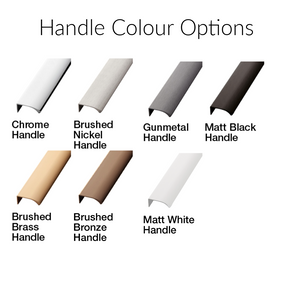 Ava Curve Opaco 900 Left Corner 2 Drawer Vanity