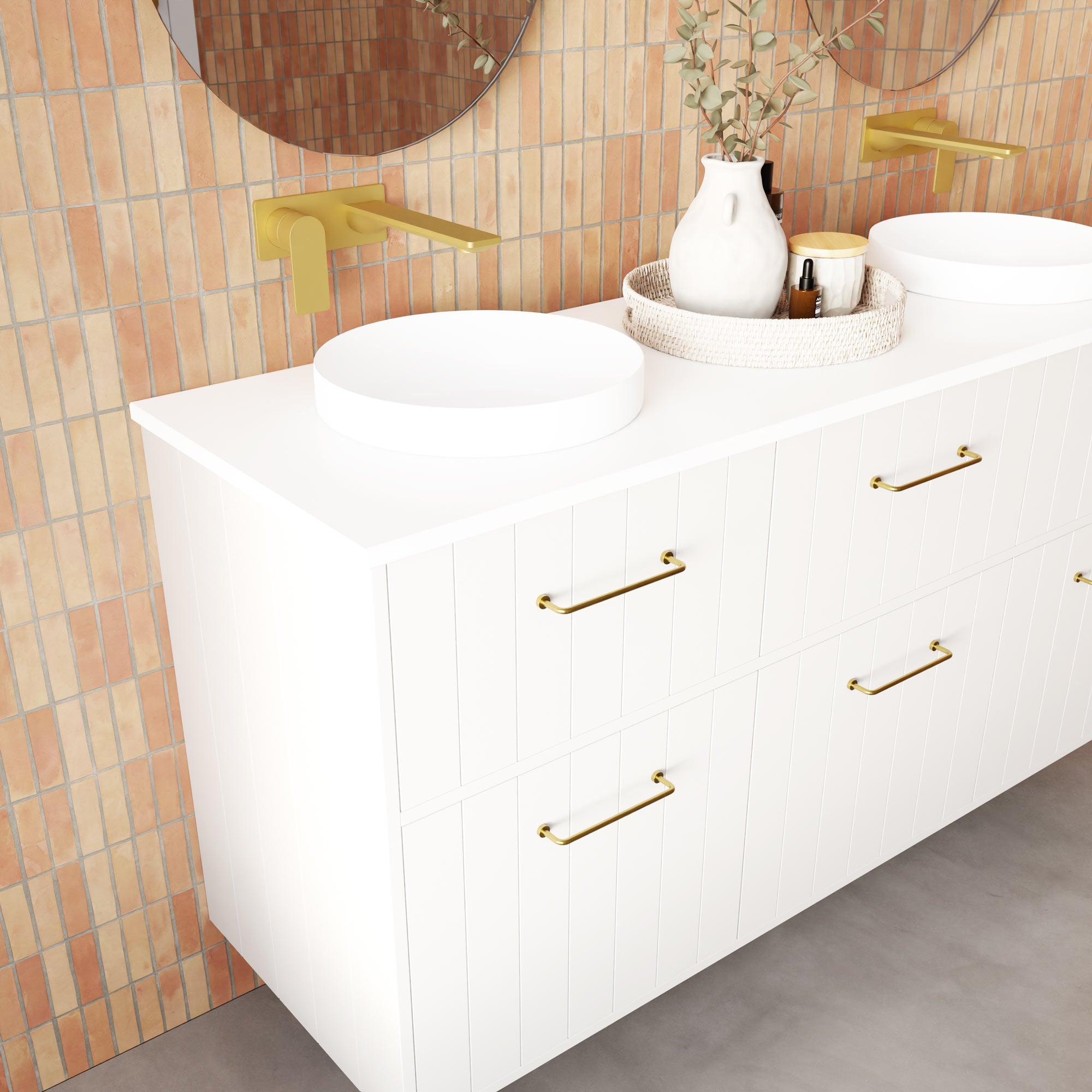 Marquis Anna Wall Vanity | Timber, Dekton, Symphony or Caesarstone Top