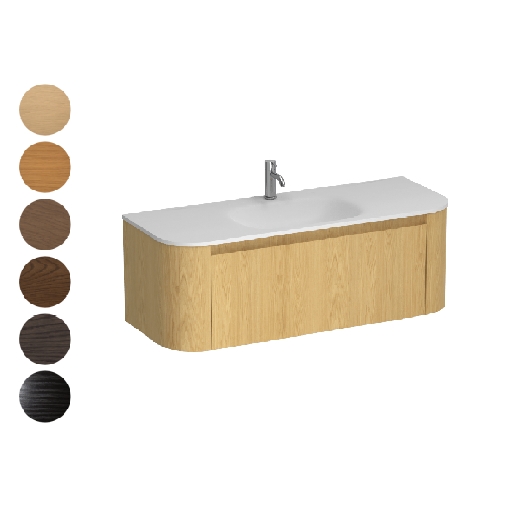 Stanza Curve Spio 1200 1 Drawer Vanity