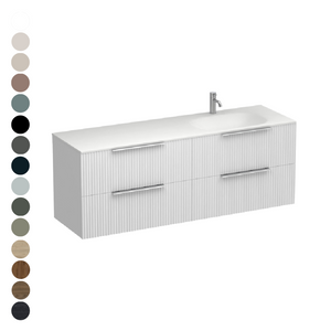 Forma Spio 1500 4 Drawer Vanity Right Basin