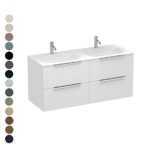 Ava Spio 1200 4 Drawer Vanity Double Basin