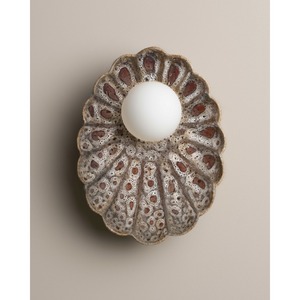 Robert Gordon Oyster Wall Sconce Light | White Ochre