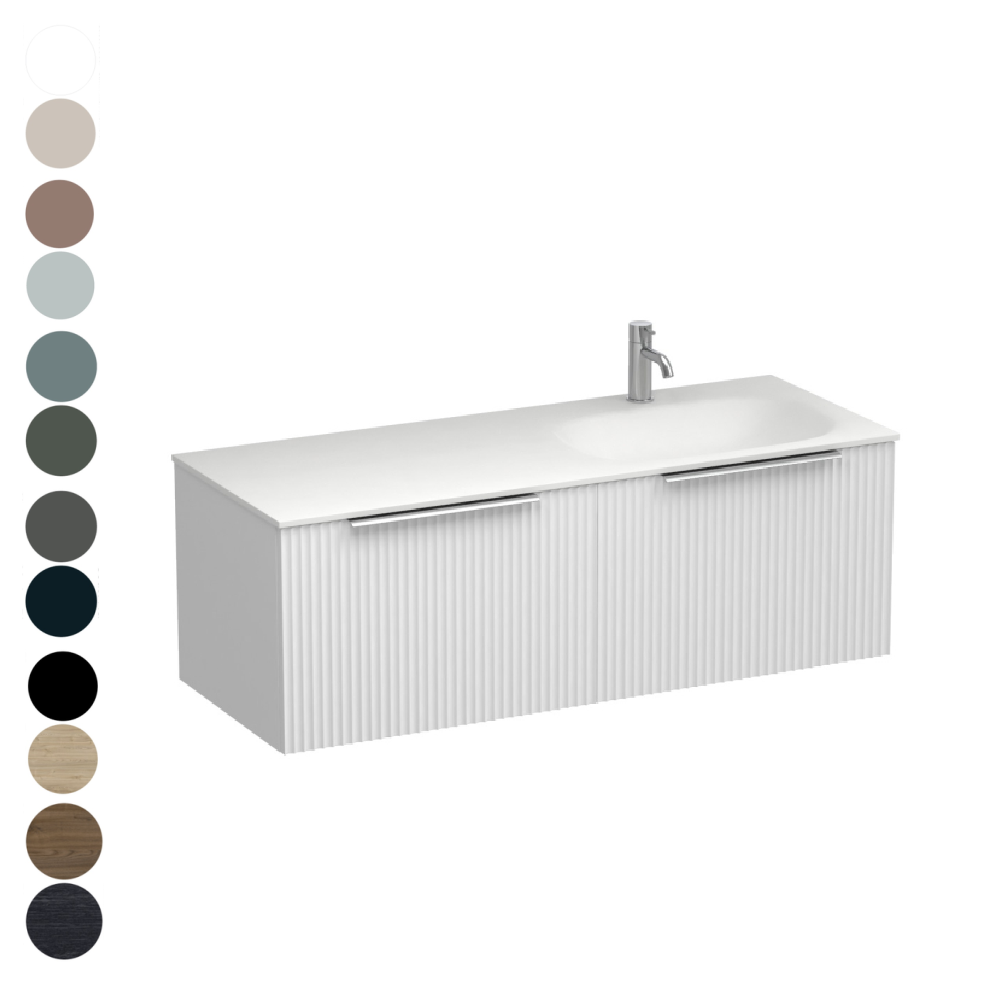 Forma Spio 1200 2 Drawer Vanity Right Basin