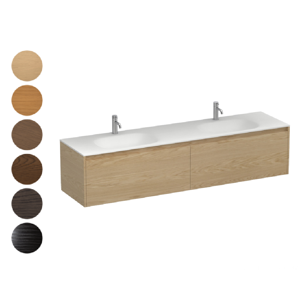 Stanza Spio 1500 2 Drawer Vanity Double Basin