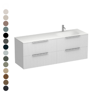 Forma Spio 1500 4 Drawer Vanity Left Basin