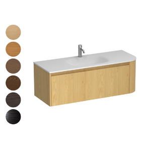 Stanza Curve Spio 1200 Left Corner 1 Drawer Vanity