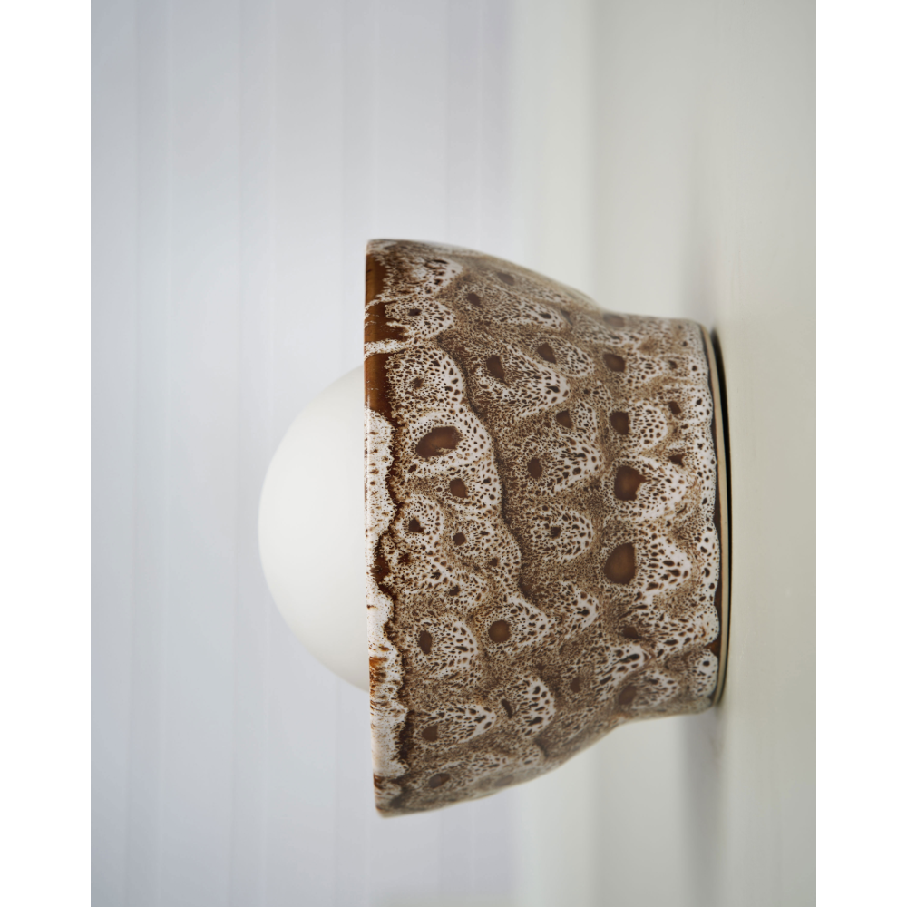 Robert Gordon Bowl Wall Sconce Light | White Ochre