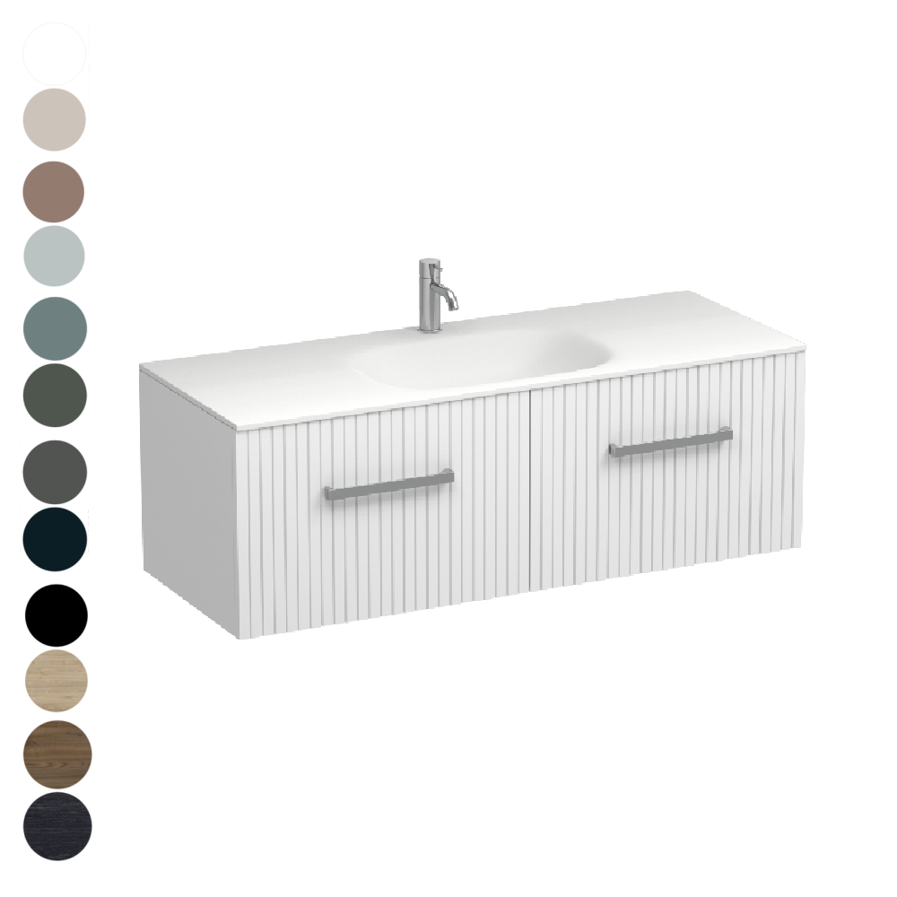 Lima Spio 1200 2 Drawer Vanity Centre Basin