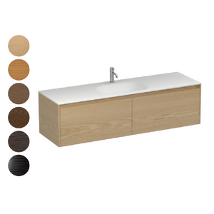 Stanza Spio 1500 2 Drawer Vanity Centre Basin