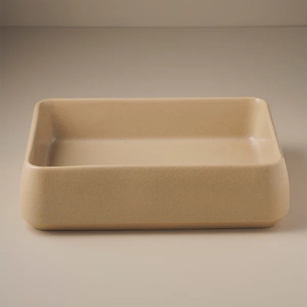 Robert Gordon Kiln 515 Rectangle Vessel Basin | Sand