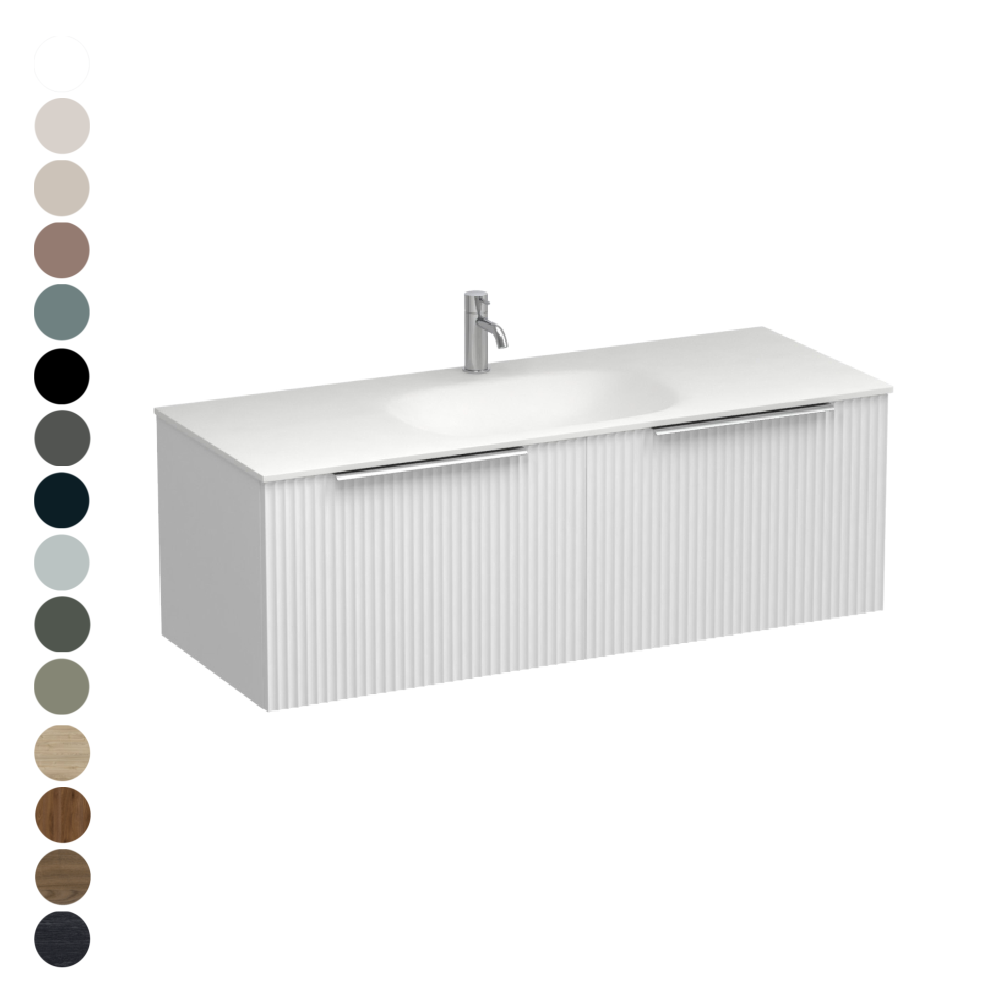 Forma Spio 1200 2 Drawer Vanity Centre Basin