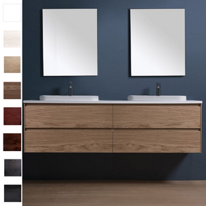 Michel César Moode 1800 Vanity | 2 Basins + 4 Drawers