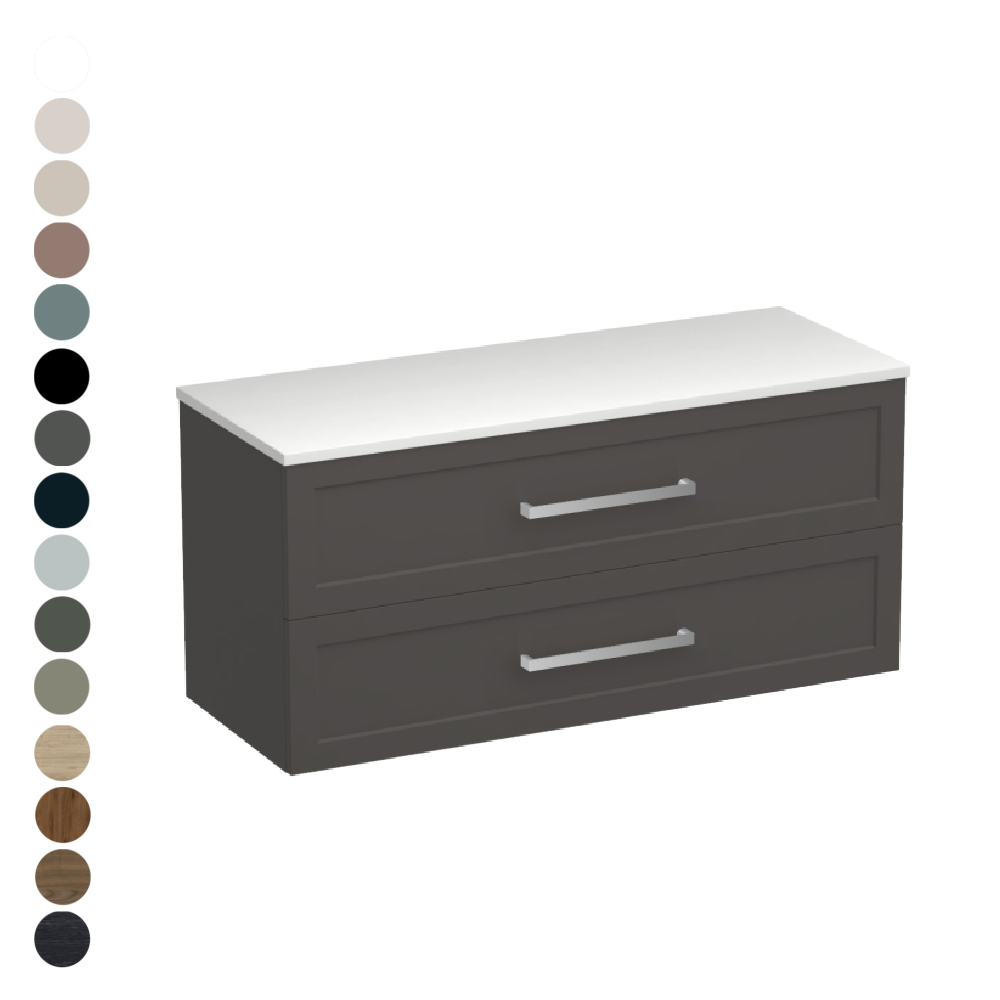 Hampton Opaco 1200 2 Drawer Vanity