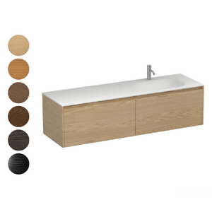 Stanza Spio 1500 2 Drawer Vanity Right Basin