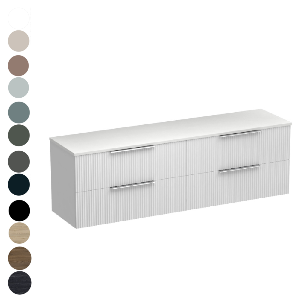 Forma Opaco 1800 4 Drawer Vanity