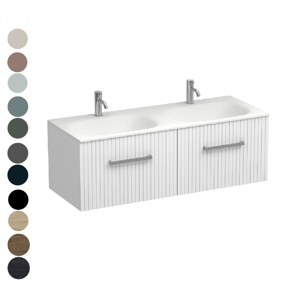 Lima Spio 1200 2 Drawer Vanity Double Basin