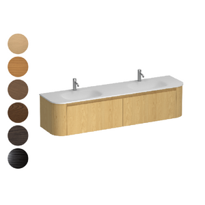 Stanza Curve Spio 1800 2 Drawer Double Vanity