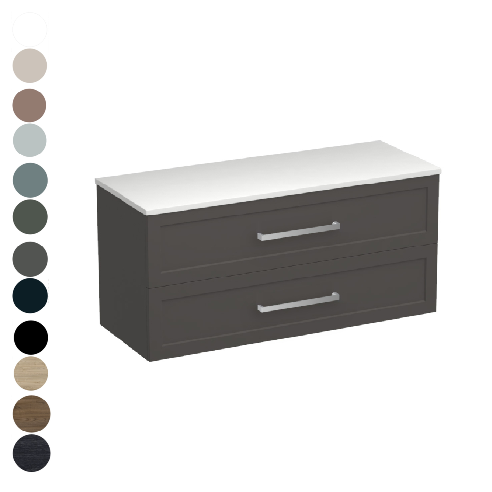 Hampton Opaco 1200 2 Drawer Vanity