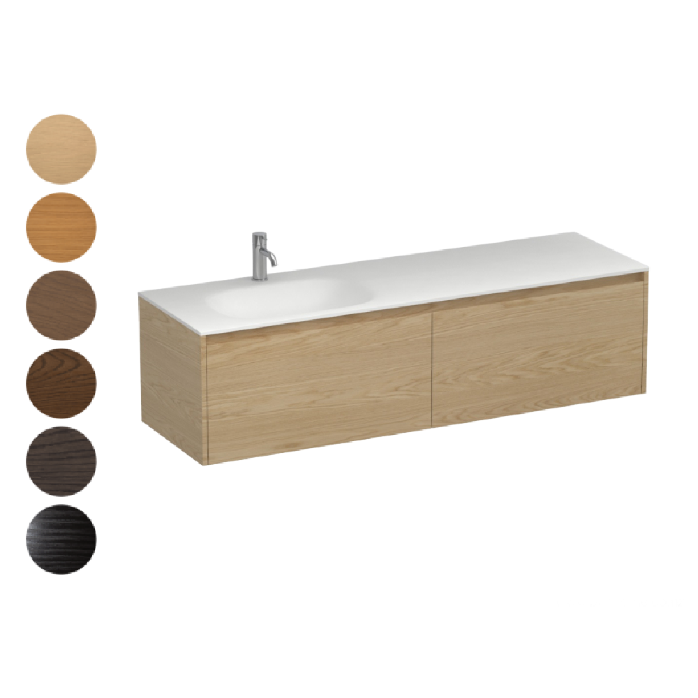 Stanza Spio 1500 2 Drawer Vanity Left Basin